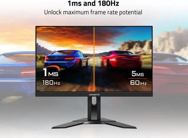 Gigabyte G24F 2 — 2 HDMI 2.0, DisplayPort 1.2 và hub USB Cổng kết nối màn hình Gigabyte G24F 2 HDMI DisplayPort USB