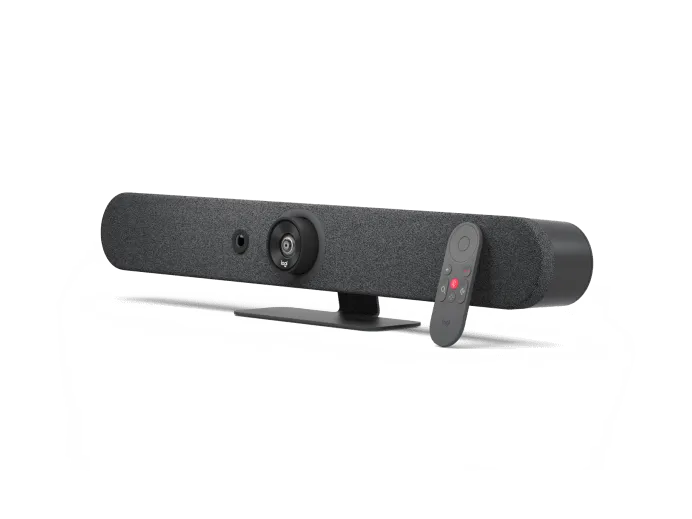 Kết nối USB-C, HDMI in/out trên video bar hội nghị Logitech Rally Bar Mini Cổng kết nối USB và HDMI trên Logitech Rally Bar Mini hỗ trợ BYOD và appliance mode