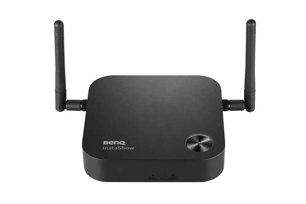 Bộ BenQ InstaShow WDC10 gồm Host nhận và 2 nút bấm truyền tín hiệu Bộ trình chiếu không dây BenQ InstaShow WDC10 gồm Host và hai nút bấm