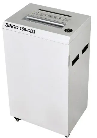 Máy hủy giấy công nghiệp BINGO 168-CD5 trong khu vực văn phòng doanh nghiệp