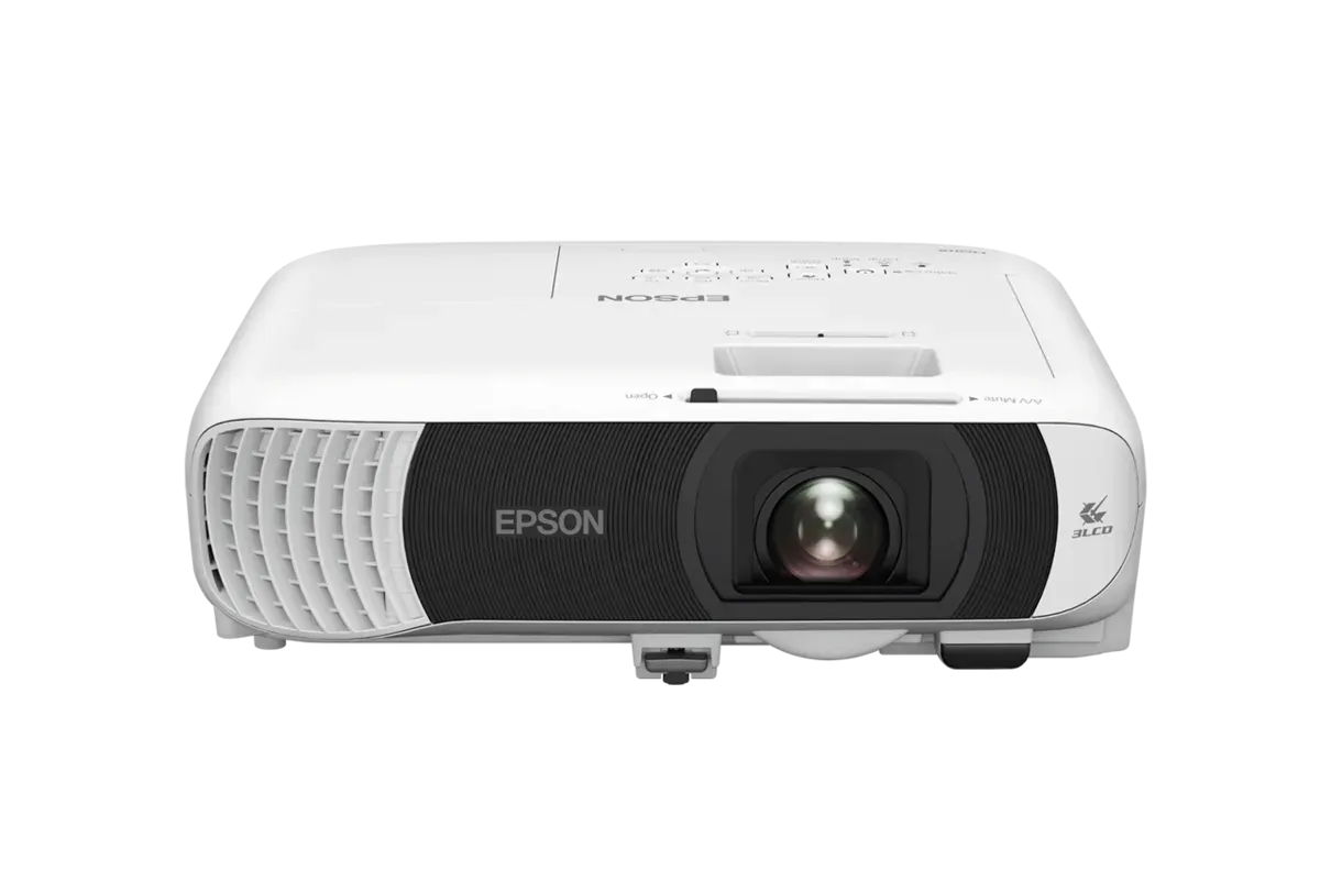 Epson EB-FH54 hoạt động trong phòng họp có đèn bật - độ sáng 4100 lumens Epson EB-FH54 trình chiếu trong phòng họp có ánh sáng môi trường