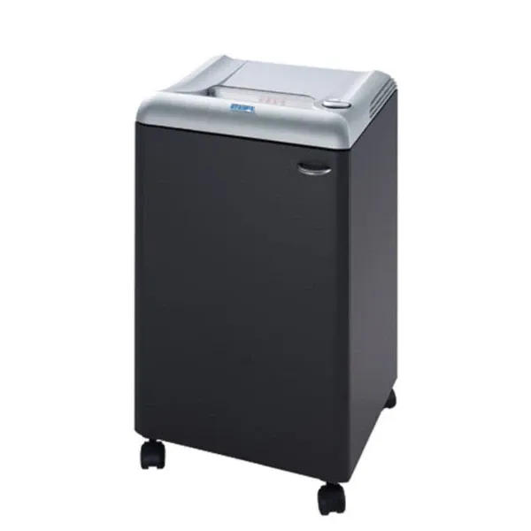 Cận cảnh miệng cắt và băng tải Máy Hủy Giấy EBA 6340 C