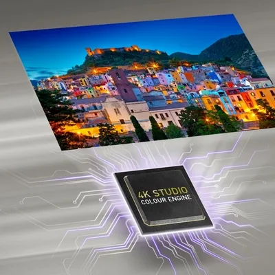 Bộ xử lý 4K Studio Colour Engine của Panasonic TH-55MX650V Chip xử lý 4K Studio Colour Engine trên tivi Panasonic 55 inch MX650V