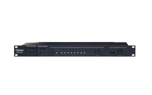 Mặt trước bộ quản lý nguồn tuần tự THINUNA SP-6108 Bộ quản lý nguồn THINUNA SP-6108 8 kênh chuẩn rack 1U
