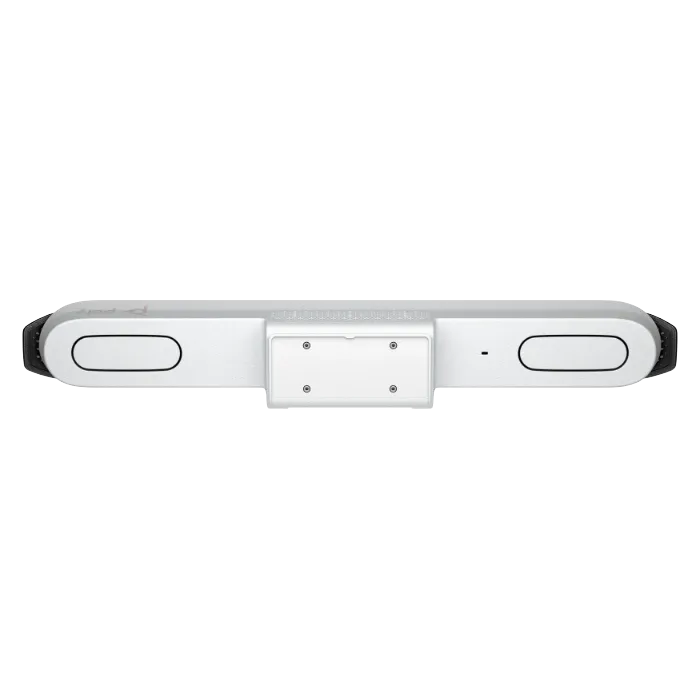 Cổng kết nối mặt sau Poly Studio X52: HDMI và USB Mặt sau Poly Studio X52 thể hiện cổng HDMI và USB của thiết bị hội nghị truyền hình