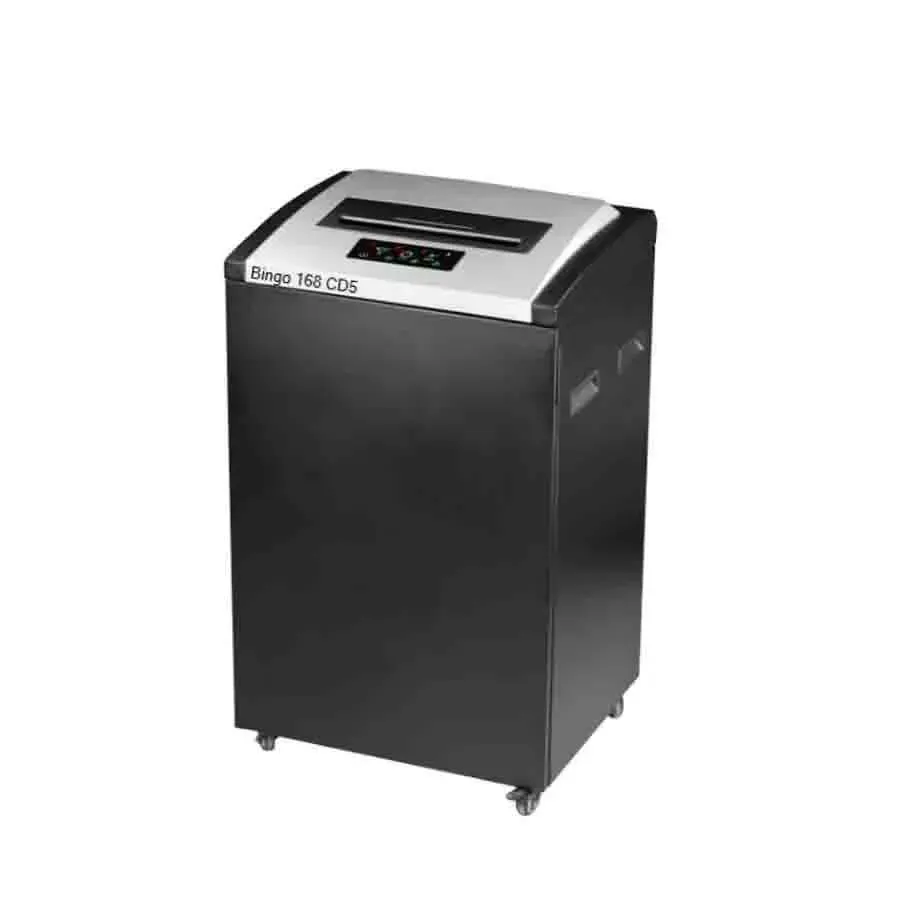 Máy Hủy Giấy BINGO 168-CD5 công nghiệp thùng 130 lít