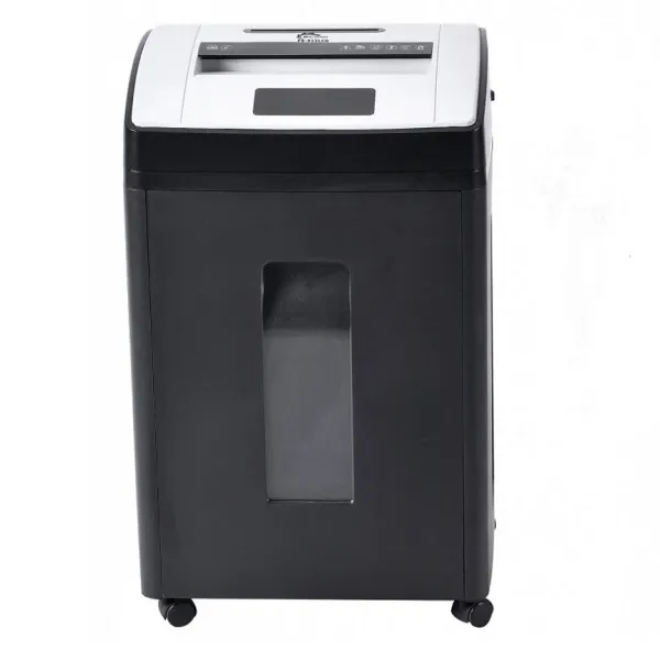Cắt chéo 4×50mm cho mảnh vụn khó ghép lại — mức bảo mật P-3 Mảnh cắt chéo 4x50mm của máy hủy giấy Silicon PS-915LCD