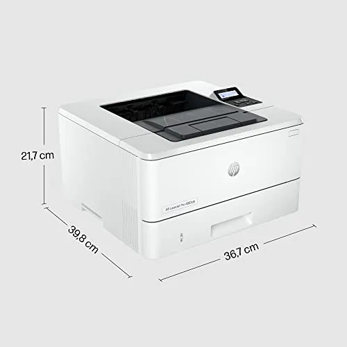Kích thước máy in HP LaserJet Pro 4003dn cao 21,7 cm rộng 39,8 cm
