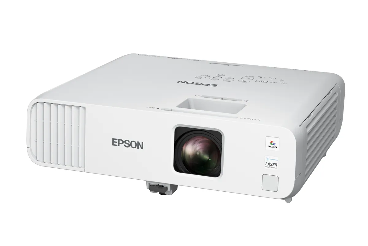 So sánh máy chiếu Epson EB-L265F và EB-L270F laser Full HD Máy chiếu Epson EB-L265F laser 3LCD Full HD nhìn mặt trước