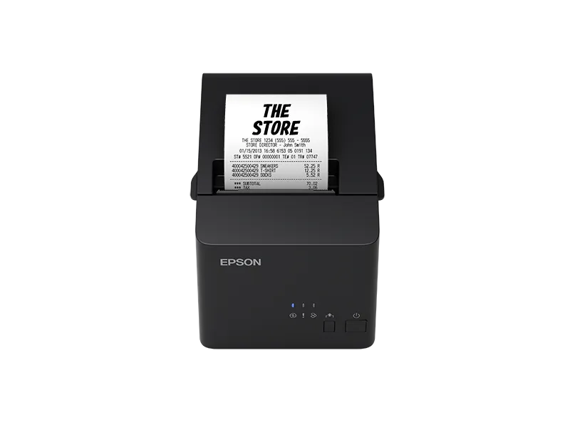 Nạp giấy drop-in trên Epson TM-T82X chỉ vài giây Máy in hóa đơn Epson TM-T82X nạp giấy nhiệt 80mm kiểu drop-in