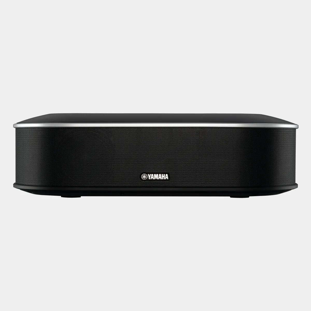 Đặt loa Yamaha YVC-1000 gần màn hình để âm thanh đồng nhất Bộ điều khiển và loa Yamaha YVC-1000 đặt cạnh màn hình phòng họp