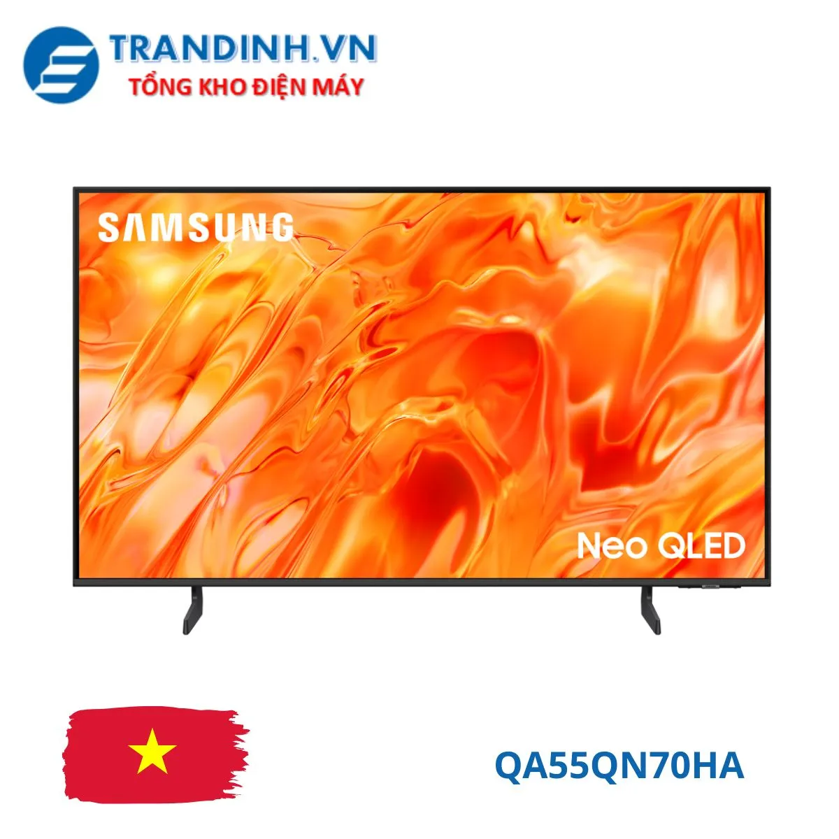 Tivi Samsung QA55QN70HA 55 inch Neo QLED cho phòng họp nhỏ Tivi Samsung 55 inch QA55QN70HA Neo QLED 4K đặt trong phòng họp doanh nghiệp