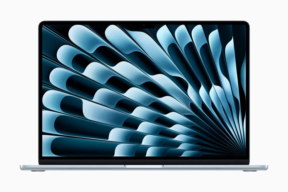 MacBook Air M4 màu Sky Blue mới cho doanh nghiệp MacBook Air M4 13 inch màu Sky Blue thiết kế mỏng nhẹ