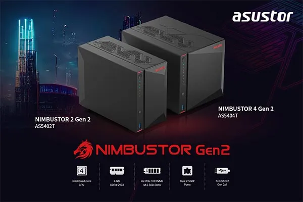 Asustor AS5404T: Xu hướng NAS 4 khe M.2 NVMe cho SME