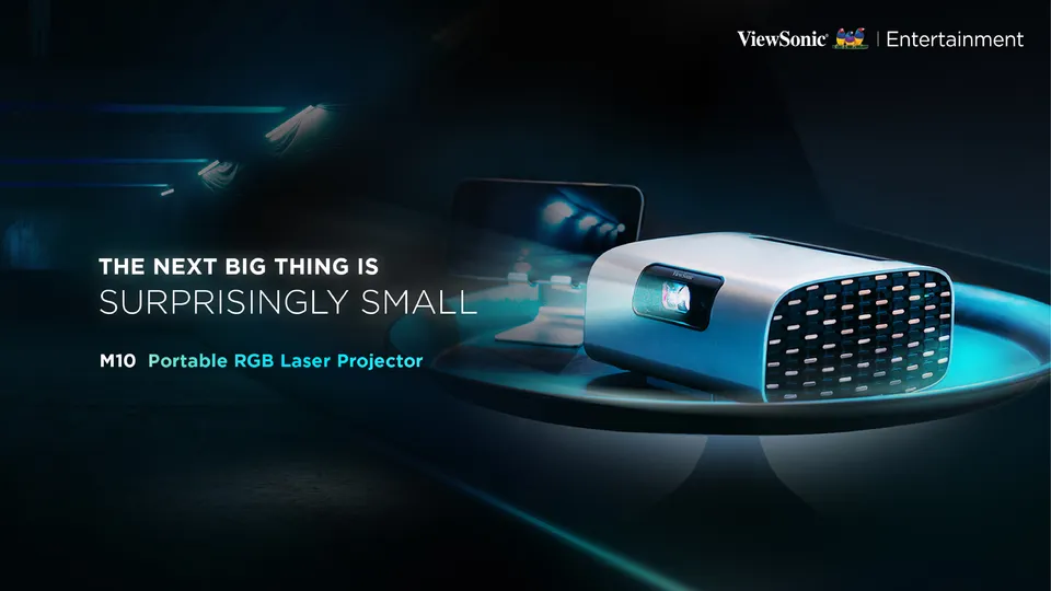 ViewSonic M10 — máy chiếu di động RGB Laser 2.200 lumens Máy chiếu di động ViewSonic M10 RGB Laser Full HD
