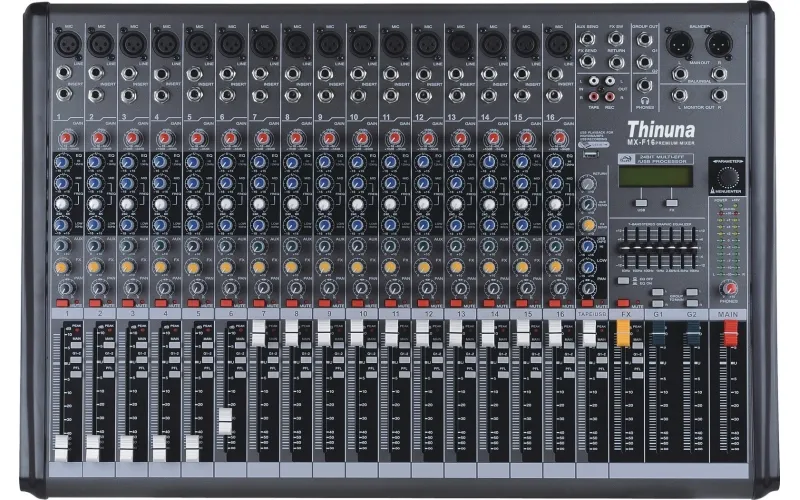 Module effect 256 loại trên THINUNA MX-F16 — xử lý 24-bit cho âm thanh sự kiện Module effect 24-bit THINUNA MX-F16 với 256 loại preset reverb delay chorus