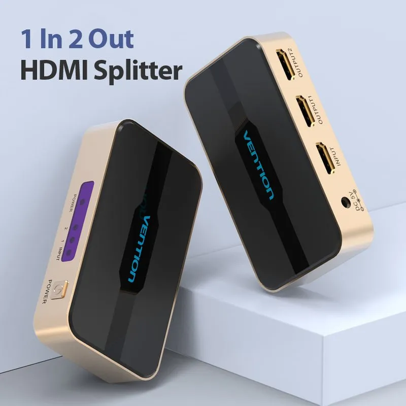3 cổng HDMI mạ vàng 24K giảm nhiễu tín hiệu và oxy hóa Cổng HDMI vào ra của Vention ACBG0 mạ vàng 24K