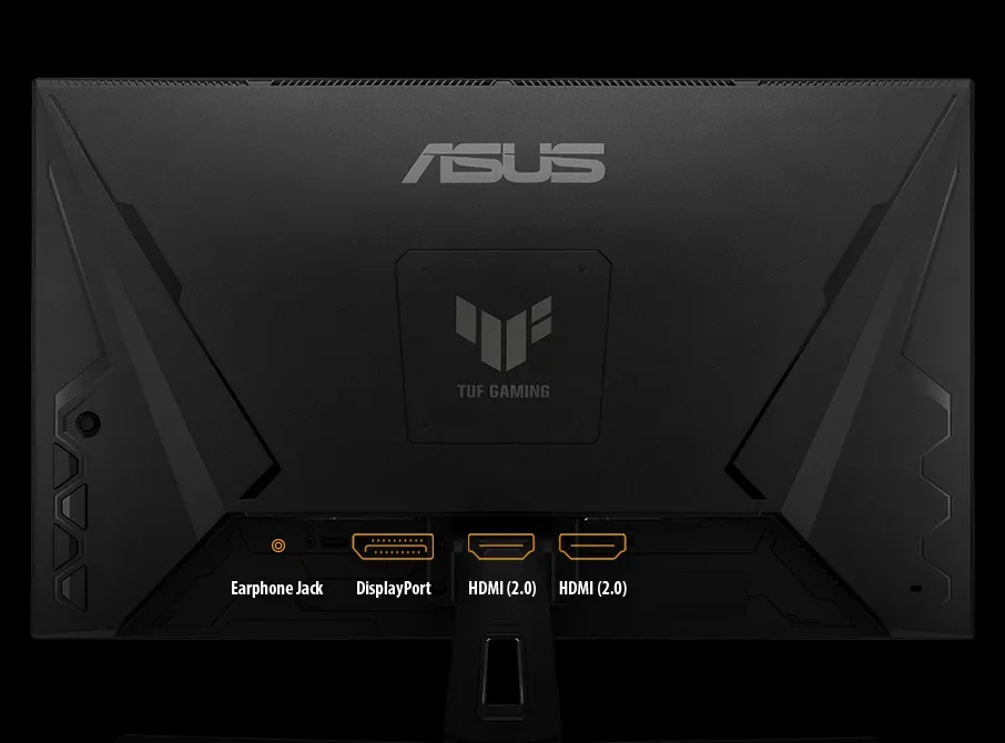 ASUS VG27AQ3A trang bị DisplayPort 1.4 và 2 cổng HDMI 2.0 Cổng kết nối màn hình ASUS VG27AQ3A DisplayPort HDMI