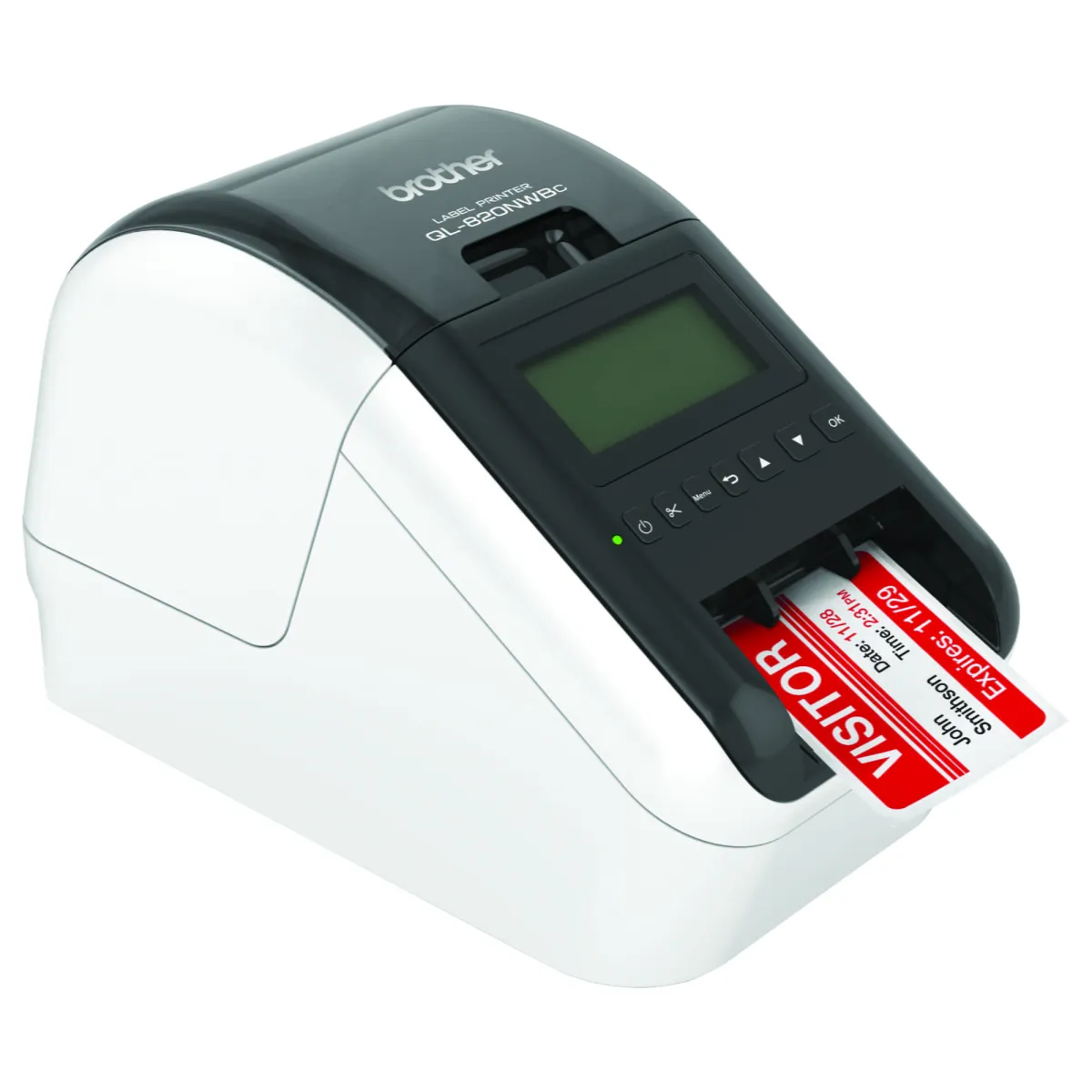 Hệ nhãn DK die-cut và continuous của Brother QL-820NWBc Cuộn nhãn DK lắp trong máy in nhãn Brother QL-820NWBc