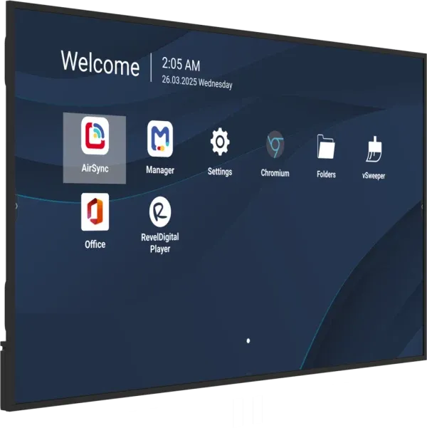 Cổng kết nối phía sau ViewSonic CDE7531-1C gồm HDMI 2.1, USB-C 65W và LAN