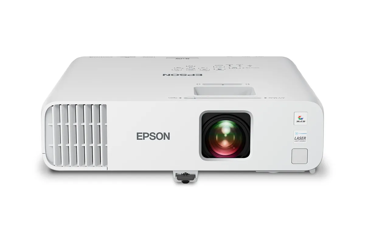 Máy chiếu Epson EB-L270F PowerLite L270F laser Full HD 5.200 lumens Máy chiếu Epson EB-L270F laser Full HD nhìn từ phía trước