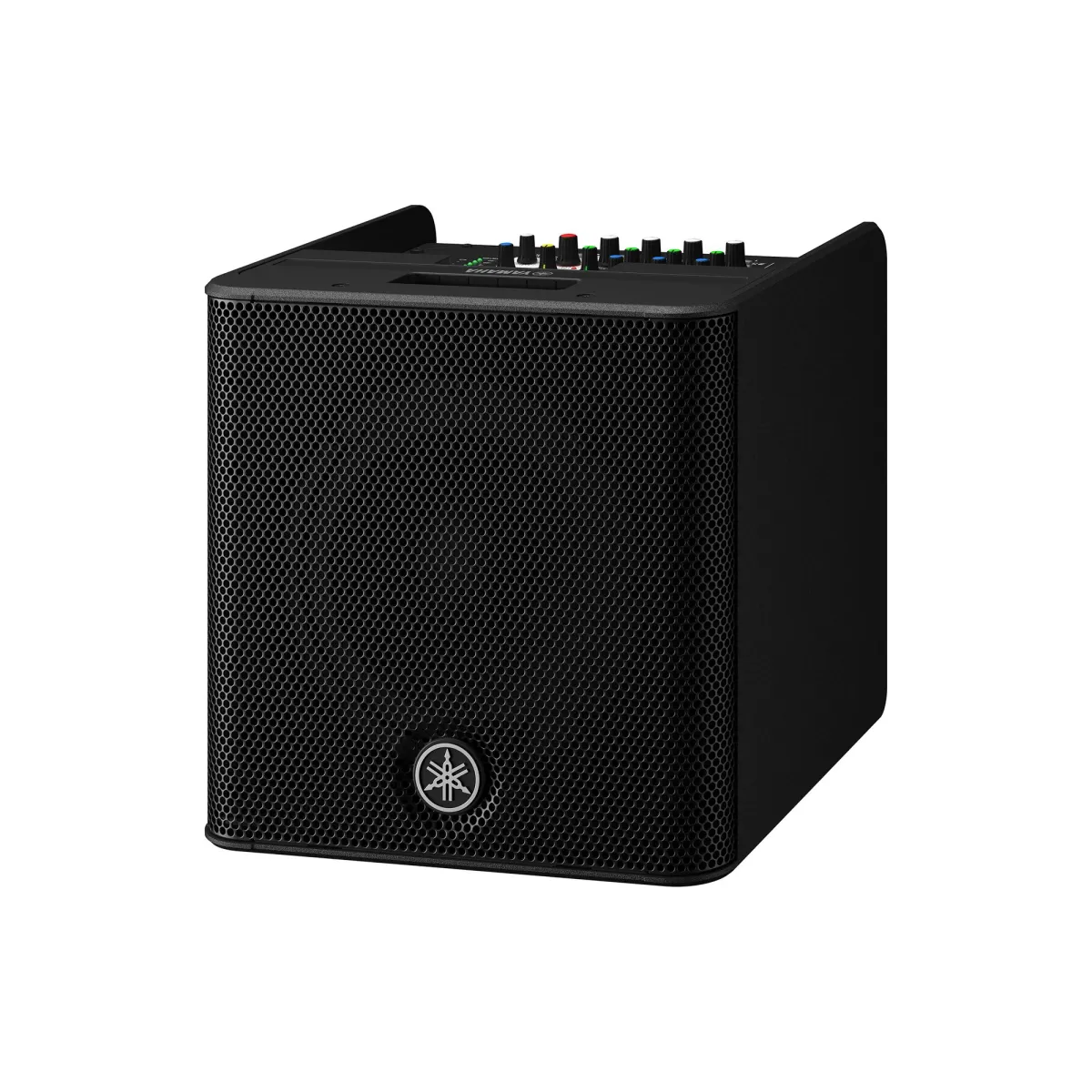 Loa Yamaha STAGEPAS 200 góc nghiêng cho thấy thiết kế khối gọn