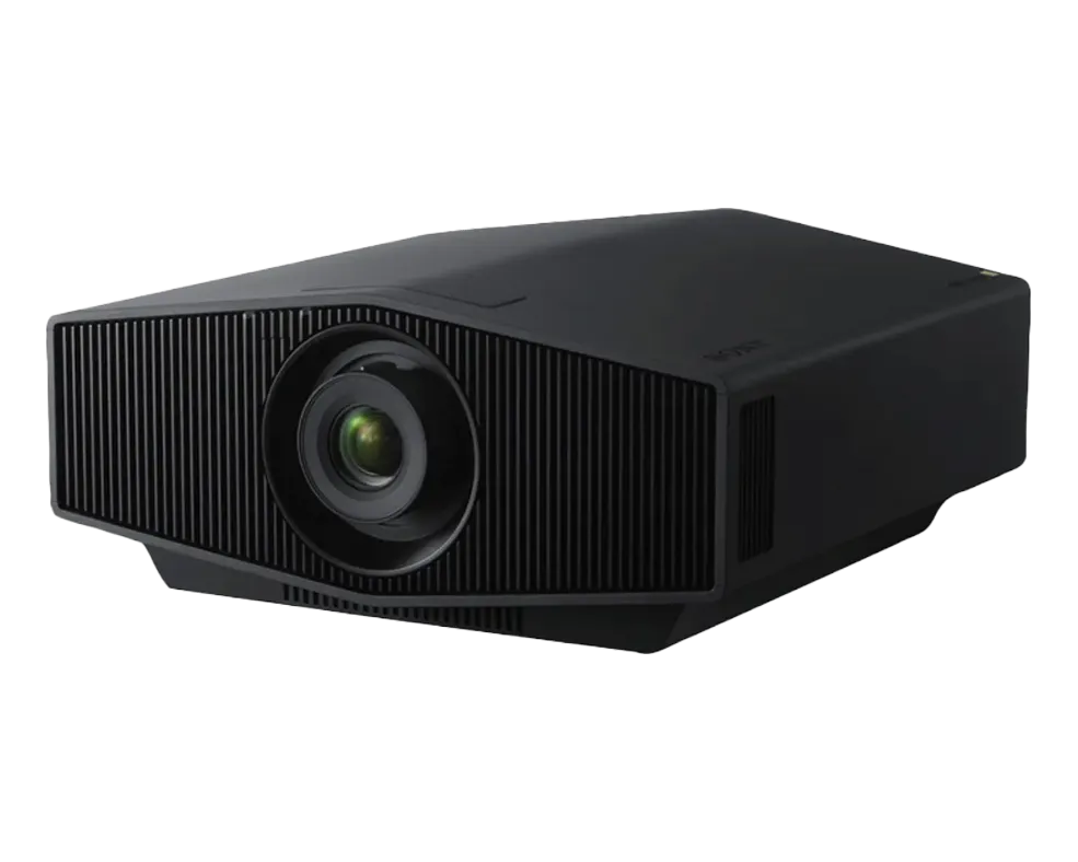 Sony VPL-XW5000ES góc nghiêng — máy chiếu phòng phim chuyên dụng Máy chiếu Sony VPL-XW5000ES nhìn góc nghiêng cho phòng chiếu phim