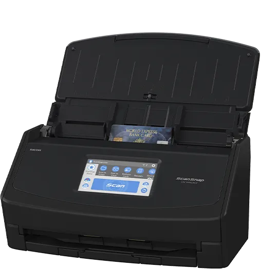 Máy scan ScanSnap iX1600 gập gọn đặt trên bàn làm việc
