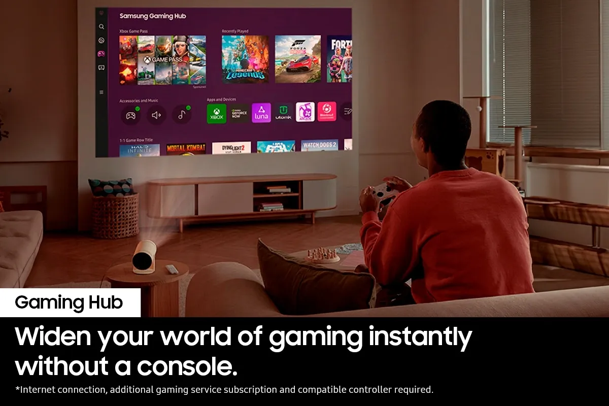 Máy chiếu Samsung The Freestyle Gen 2 với Tizen và Gaming Hub