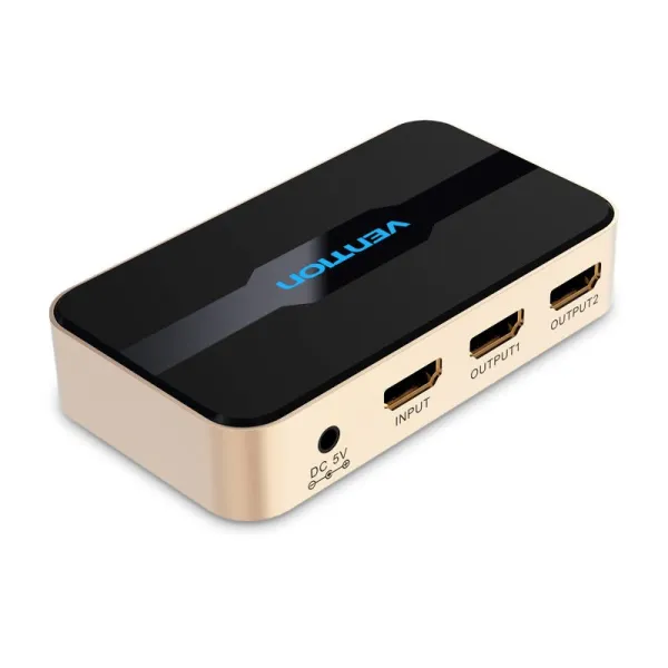 Bộ chia HDMI Vention ACBG0: 1 nguồn ra 2 màn hình 4K