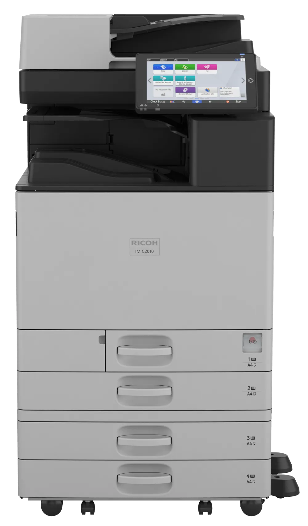 Máy photocopy Ricoh IM C2010 thiết kế đứng tiết kiệm diện tích văn phòng