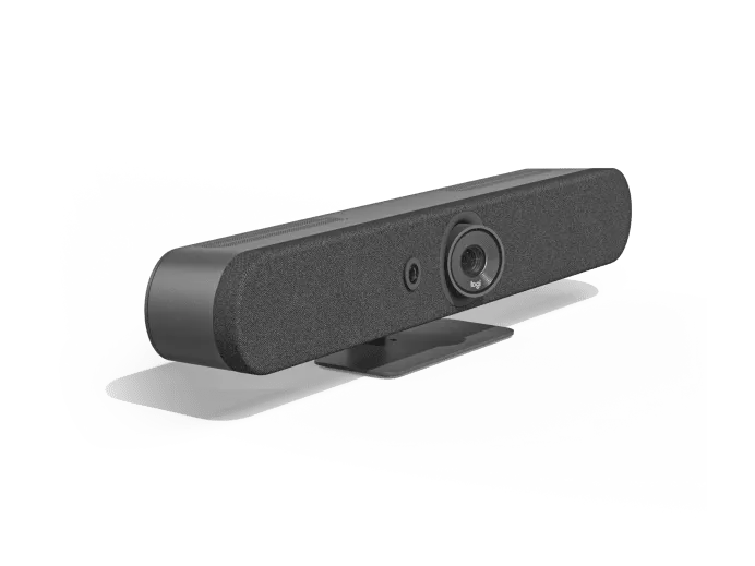AI RightSight 2 trên Rally Bar Mini với Speaker View và Grid View Camera AI RightSight 2 trên Logitech Rally Bar Mini tự đóng khung người nói trong phòng họp