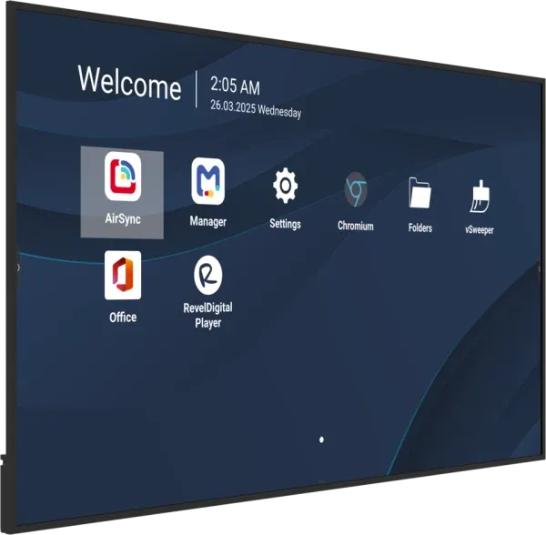 So sánh kích thước màn hình quảng cáo ViewSonic CDE8631 86 inch cho sảnh và showroom