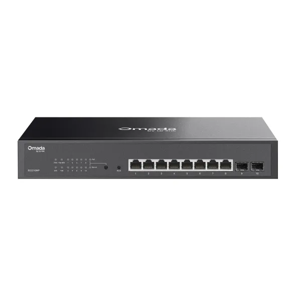 TP-Link Omada SG2210MP — switch PoE+ managed 8 cổng cho văn phòng TP-Link Omada SG2210MP switch PoE 8 cổng 150W rack 1U