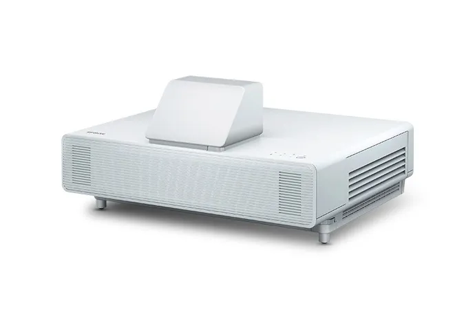 Thiết kế thân máy chiếu siêu gần Epson EB-805F Máy chiếu siêu gần Epson EB-805F nhìn nghiêng cạnh trái
