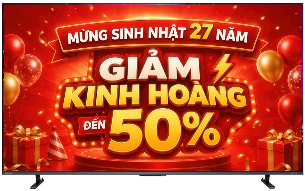 Tivi Toshiba Mini LED 55 inch 55Z670RP 4K - thiết kế viền mỏng cao cấp
