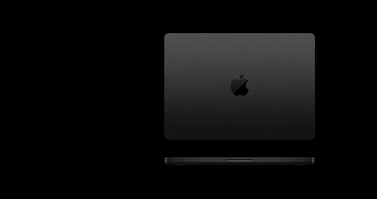 MacBook Pro 16 inch màu Space Black và Silver nhìn nắp đóng