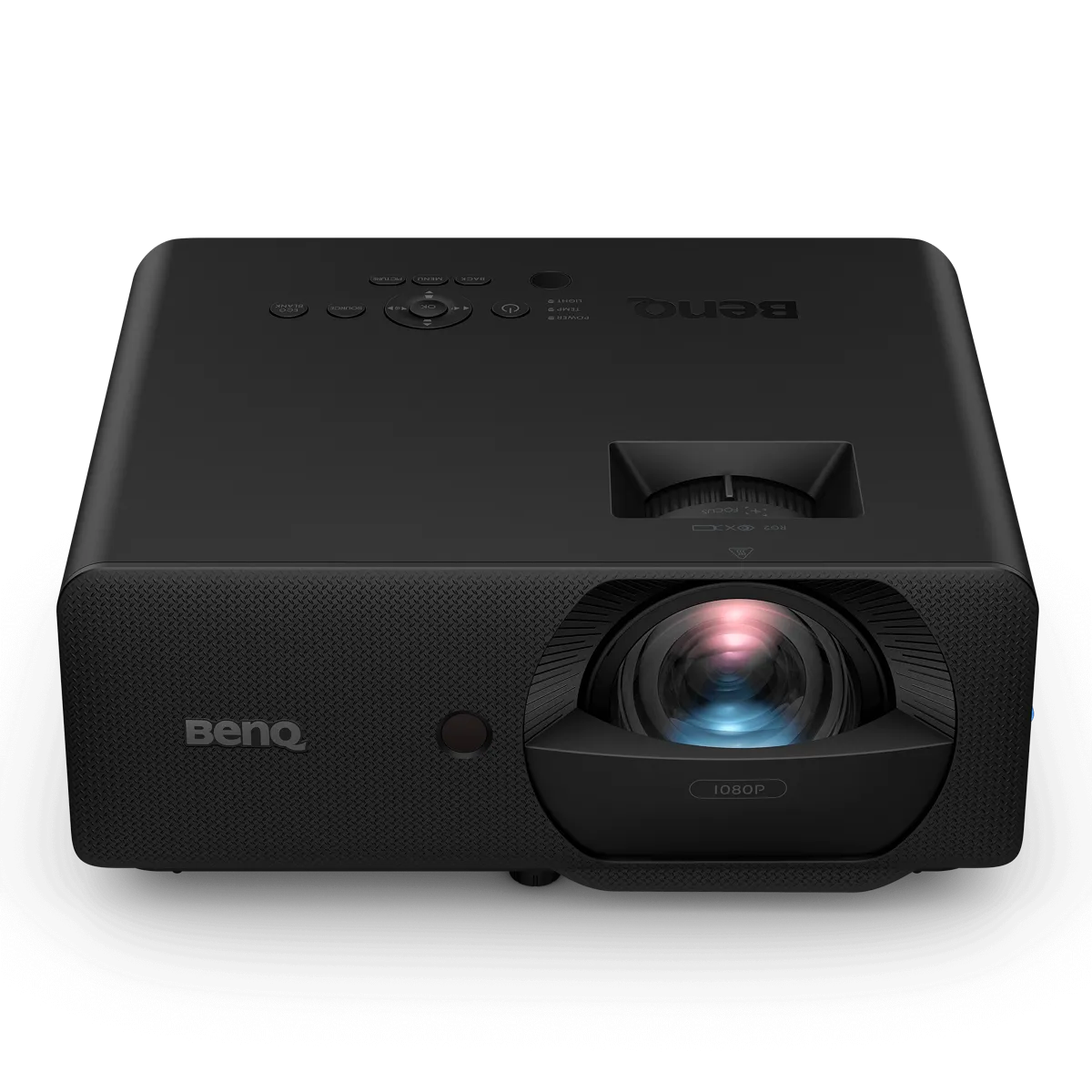 Ống kính chiếu gần của máy chiếu BenQ LH830ST Máy chiếu BenQ LH830ST góc trước nghiêng 30 độ thấy ống kính short throw
