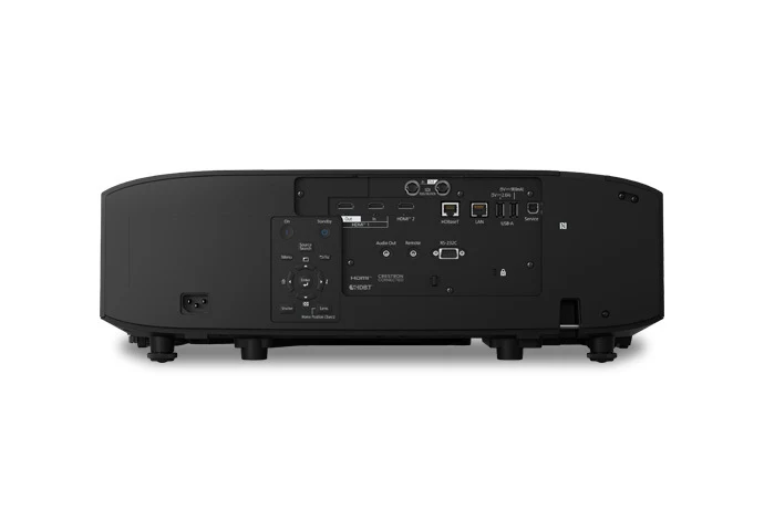Cổng kết nối Epson EB-PQ2010B - HDMI, HDBaseT, DVI-D, SDI, LAN, RS-232C, hỗ trợ Crestron và Control4
