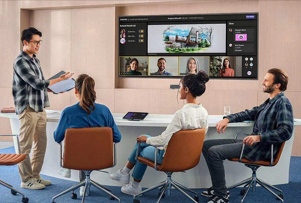MAXHUB V925T trong phòng họp hybrid — all-in-one không cần thiết bị rời thêm MAXHUB XBoard V7 V925T lắp đặt trong phòng họp doanh nghiệp tại Việt Nam