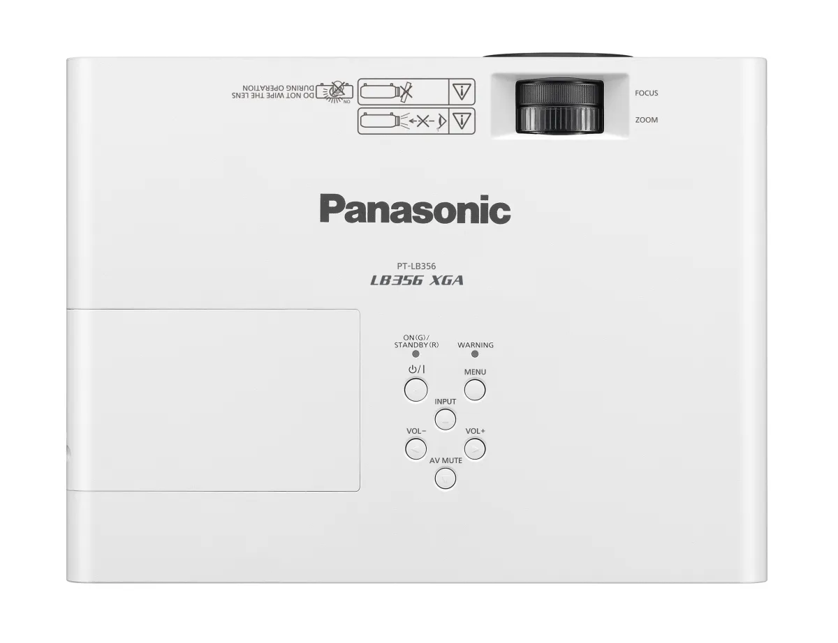 Máy chiếu Panasonic PT-LB356 - góc nhìn thực tế Panasonic PT-LB356 mặt trên