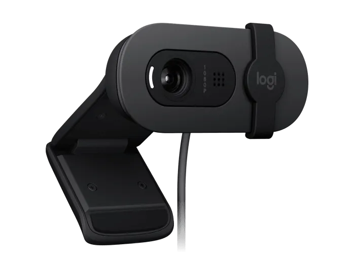 Logitech BRIO 105 - màn trập riêng tư và micro đa hướng Logitech BRIO 105 màn trập riêng tư tích hợp