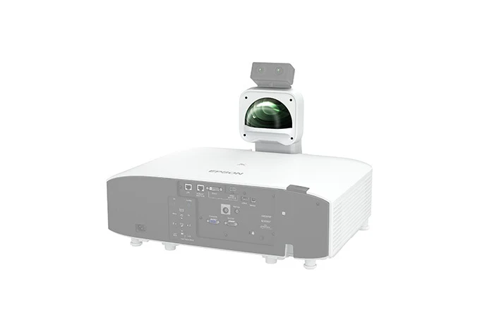 Ống kính Epson ELPLX01WS trắng lắp trên máy chiếu Pro - siêu gần 0.35:1 cho lắp đặt trần thấp