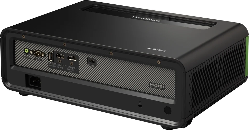 Cổng kết nối máy chiếu ViewSonic X1-4K PRO - 2 HDMI 2.0 (HDCP 2.2, eARC), USB-C, USB service, RS-232
