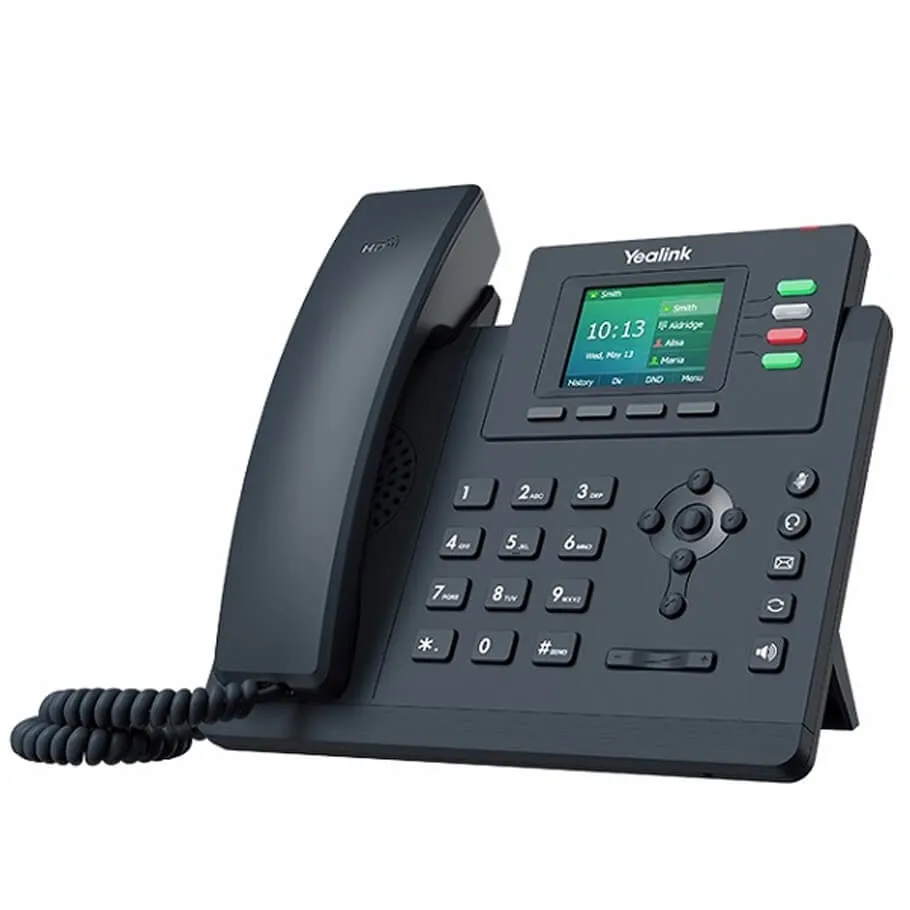 Yealink SIP-T33G - 2 cổng Gigabit, PoE, âm thanh HD Yealink SIP-T33G cổng Gigabit và PoE
