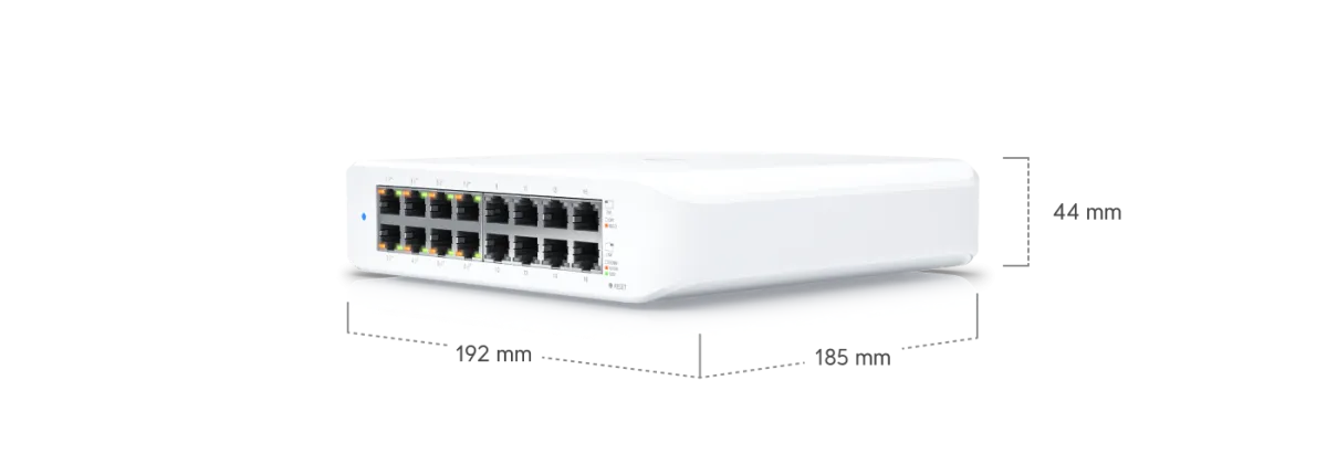 UniFi Switch Lite 16 PoE quản lý UniFi Network