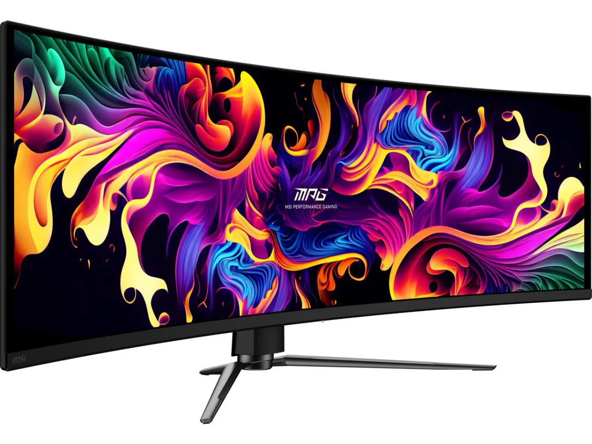 Màu sắc QD-OLED 99% DCI-P3 trên MSI MPG 491CQP Tấm nền QD-OLED rực rỡ của màn hình MSI MPG 491CQP
