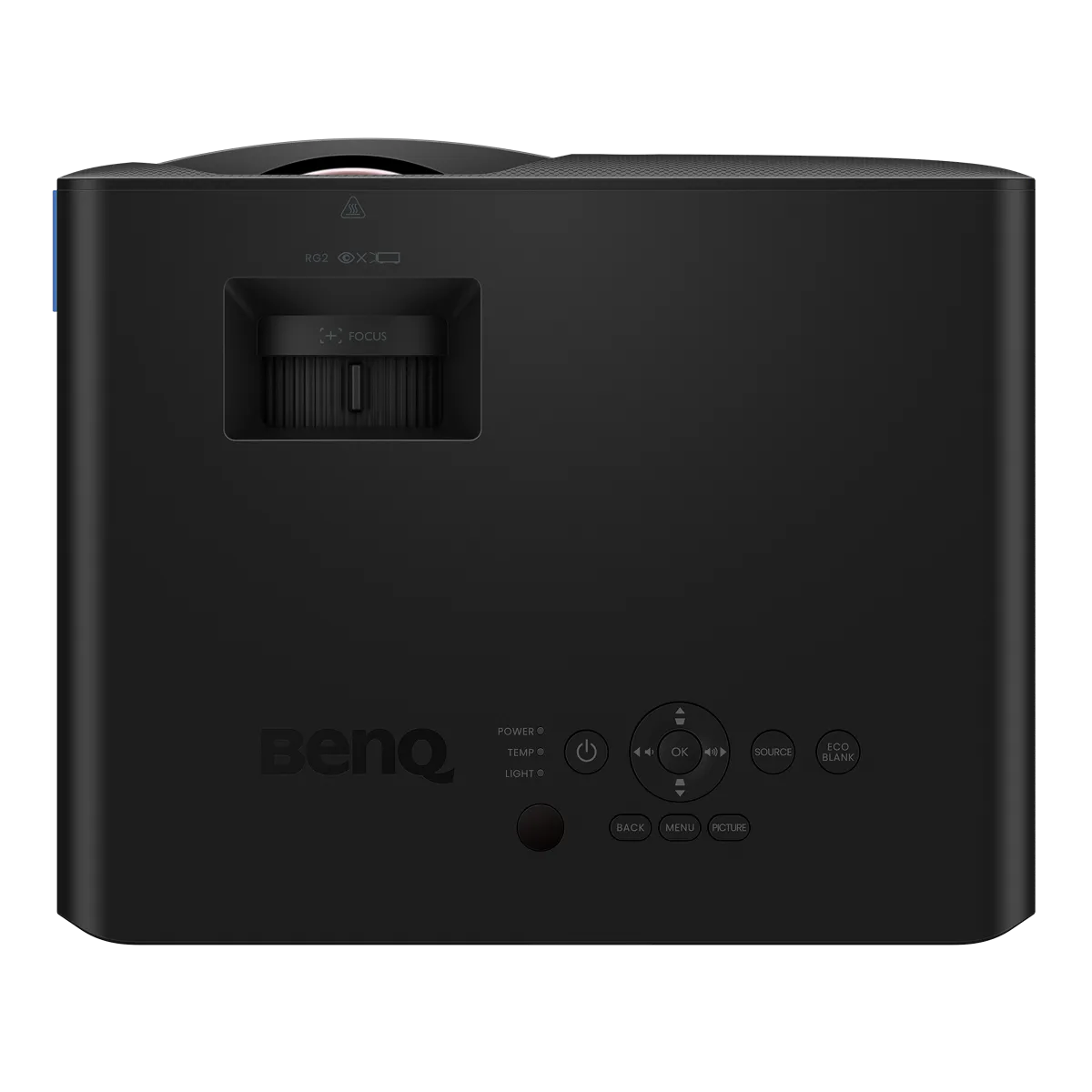 Thiết kế nhỏ gọn của máy chiếu BenQ LH830ST Máy chiếu BenQ LH830ST nhìn từ trên xuống thiết kế nhỏ gọn