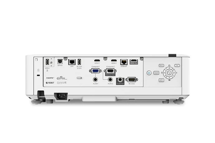 Cổng kết nối Epson EB-L730U - 2 HDMI in, HDMI out, HDBaseT, LAN, RS-232C, USB, Control4