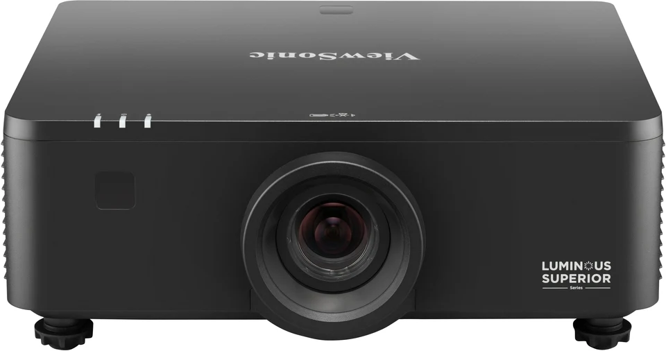 Máy chiếu ViewSonic LS951WU Laser WUXGA 8000 ANSI Lumens - mặt trước, ống kính chiếu gần Luminous Superior